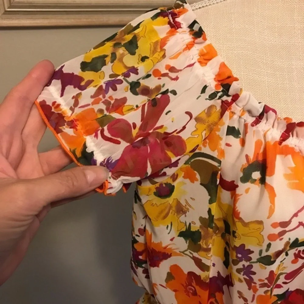 Sele Floral Summer Top M